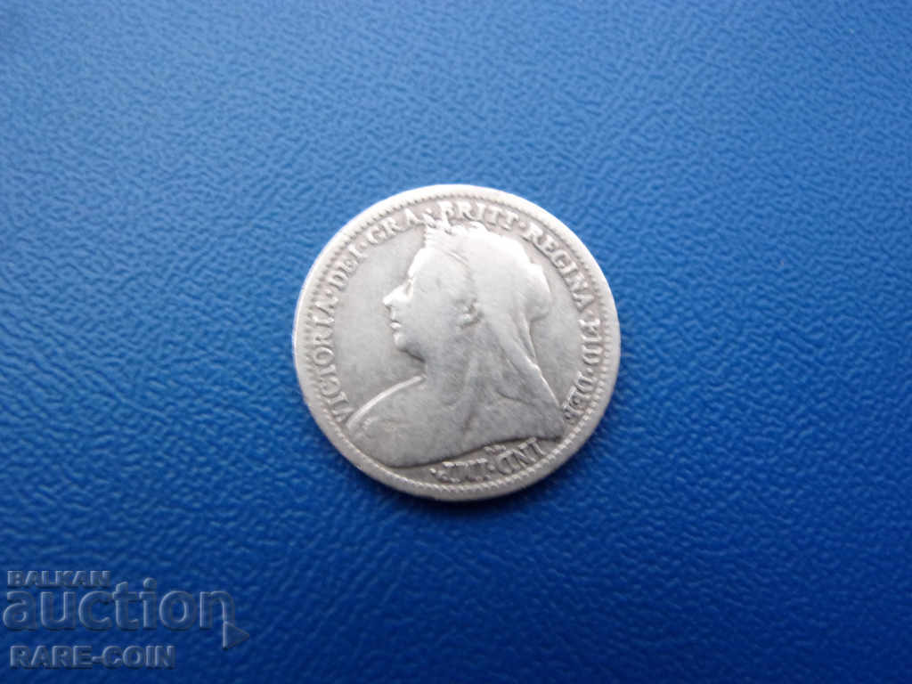 RS (35) Marea Britanie-3 pence 1898-argint și rar .BZC cu preț € 5.11 | 9.99 BGN