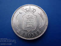 RS (35) Denmark-Jubilee-2 crowns 1916-very rare and silver.BZC