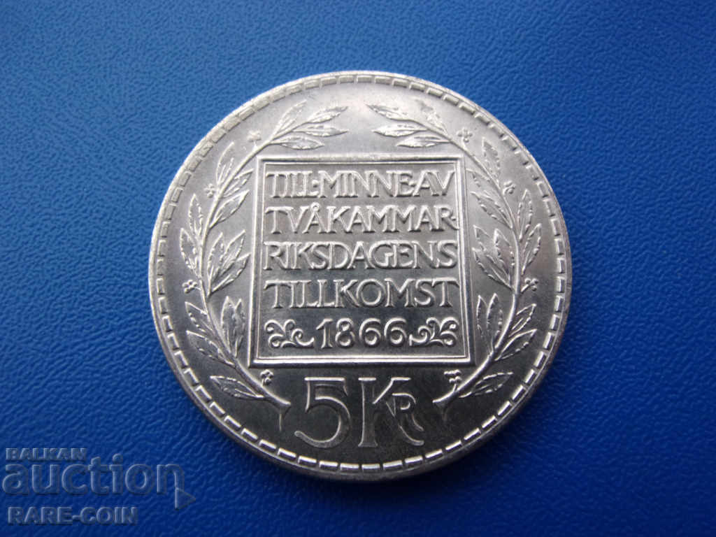 RS (35) Sweden - 5 crowns 1966 - large and silver. BZC