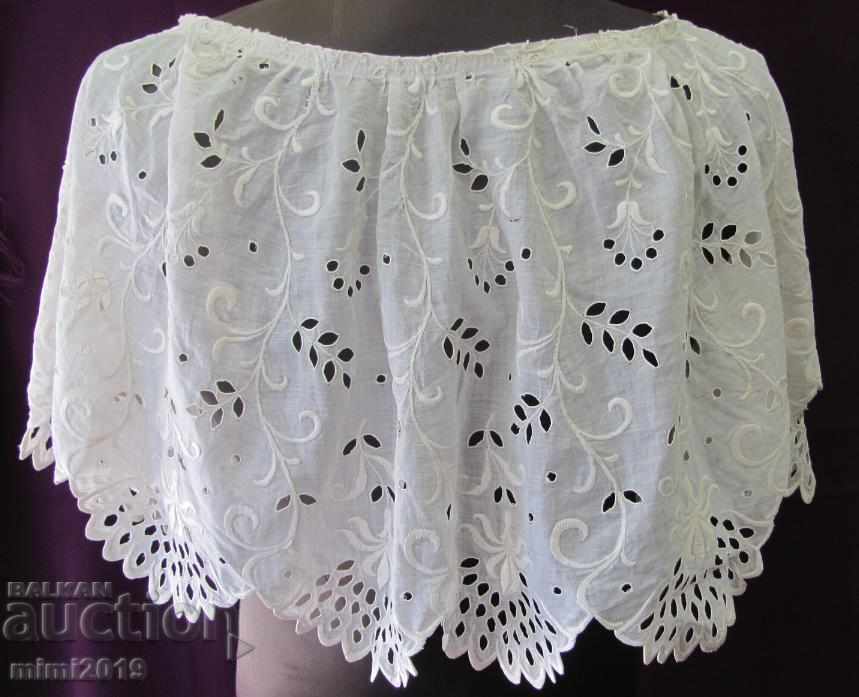 Auction  20's Cotton Women's Cloak cut embroidery