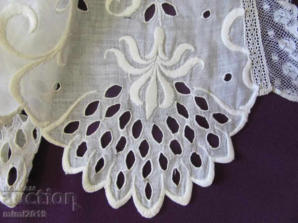 20's Cotton Women's Cloak cut embroidery - 7