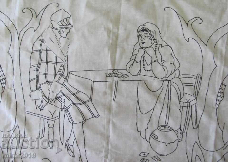 Delivery of 20's Hand Embroidery Wall Carpet Delivery of 20's Hand Embroidery Wall Carpet