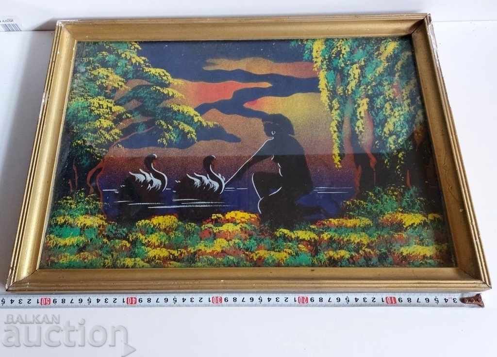 Delivery of OLD PICTURE LANDSCAPE FRAME GLASS Delivery of OLD PICTURE LANDSCAPE FRAME GLASS