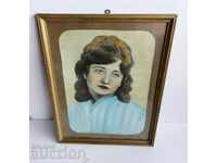 OLD RETUISHED PHOTO PICTURE PORTRAIT FRAME GLASS