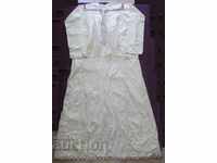 Cămașă de damă din bumbac de artă populară din secolul al XIX-lea pentru costum