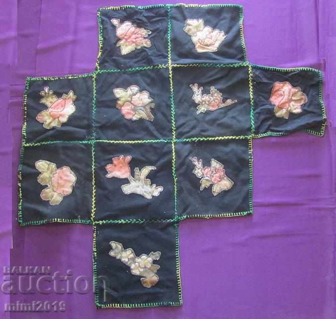 19th Century Handmade Tablecloth, Table Box - 6