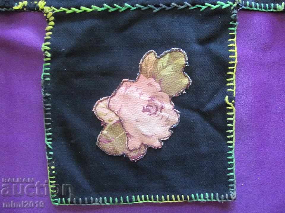 Auction 19th Century Handmade Tablecloth, Table Box Auction 19th Century Handmade Tablecloth, Table Box