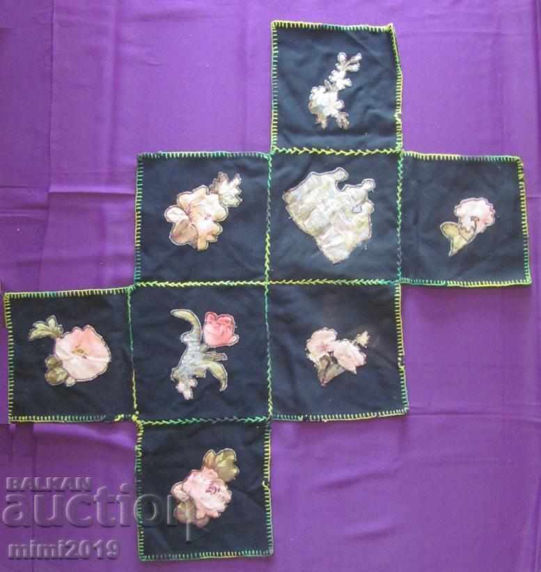 19th Century Handmade Tablecloth, Table Box - 5 19th Century Handmade Tablecloth, Table Box - 5