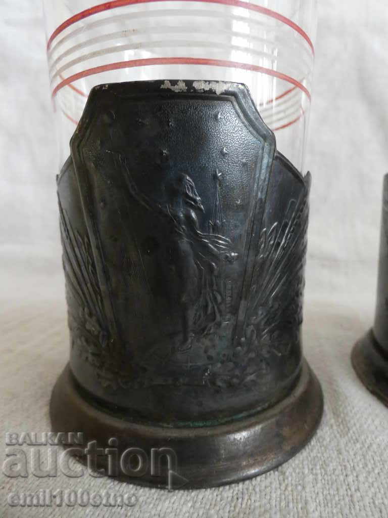 Cupped cupronickel 2 pieces with the original heat-resistant cups with price 25.00 BGN | € 12.78