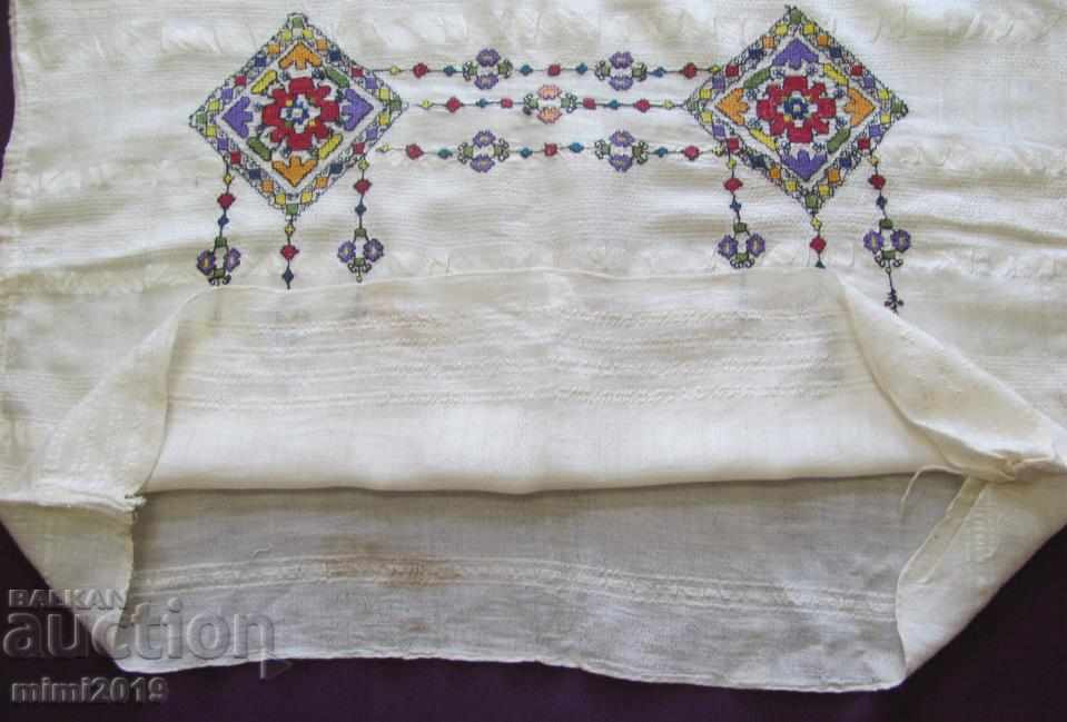 19th Century Folk Art Silk Kenar Pillow Case - 5 19th Century Folk Art Silk Kenar Pillow Case - 5