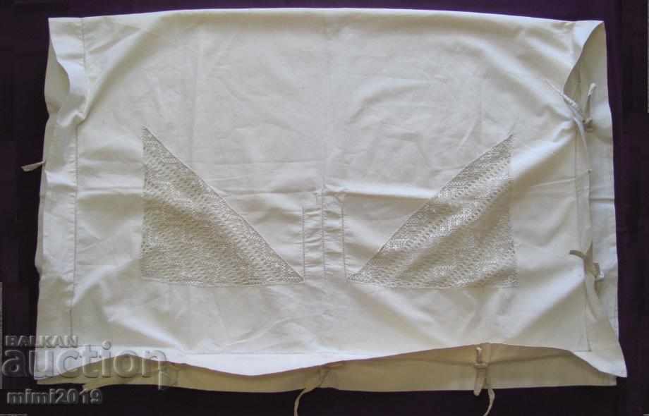 Auction 20's Cotton Pillow Case with Lace Auction 20's Cotton Pillow Case with Lace