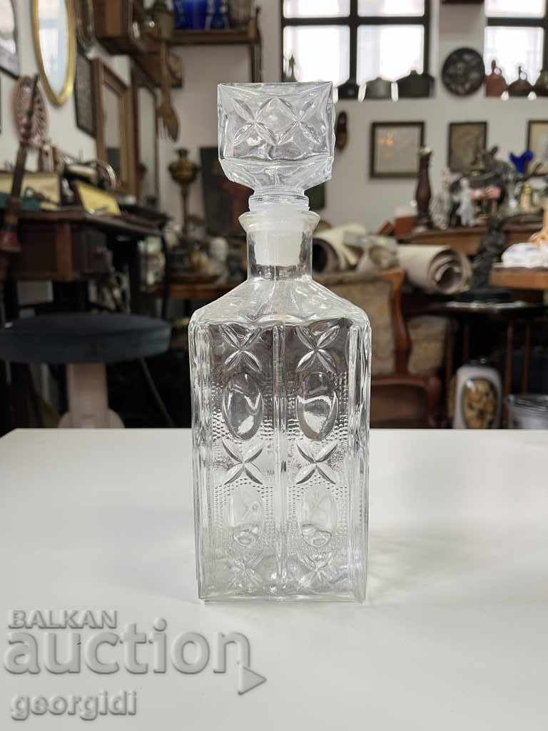 Sticla de sticla vintage / carafa №1724