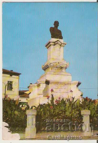 Card Bulgaria Gorna Oryahovitsa Monumentul lui Toma Izmirliev *