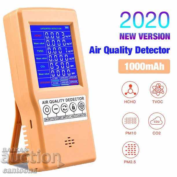 Air quality monitor for CO2, formaldehyde, TVOC