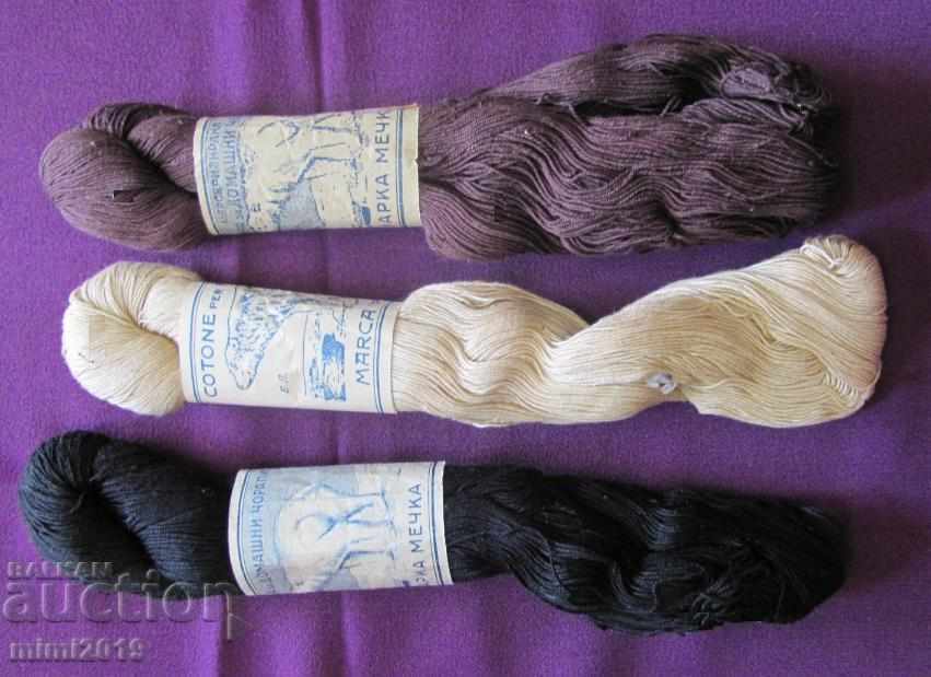 Vintage Cotton Threads for Knitting Socks - 6 Vintage Cotton Threads for Knitting Socks - 6