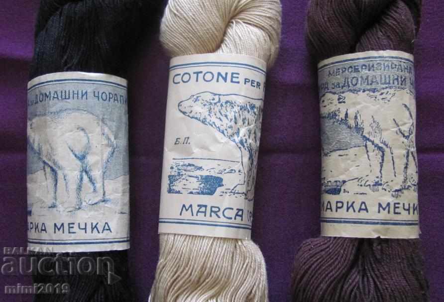 Vintage Cotton Threads for Knitting Socks