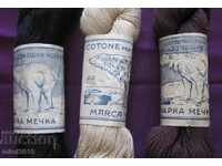 Vintage βαμβακερές κλωστές για πλέξιμο κάλτσες