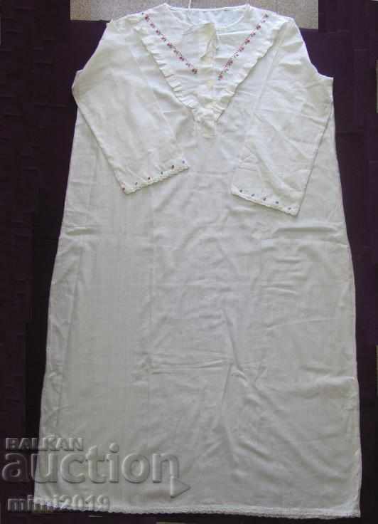 Vintage Cotton Hand Embroidered Nightgown