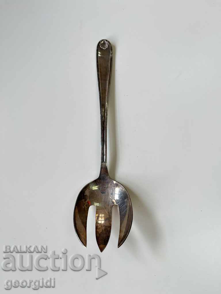 Silver-plated salad fork №1739