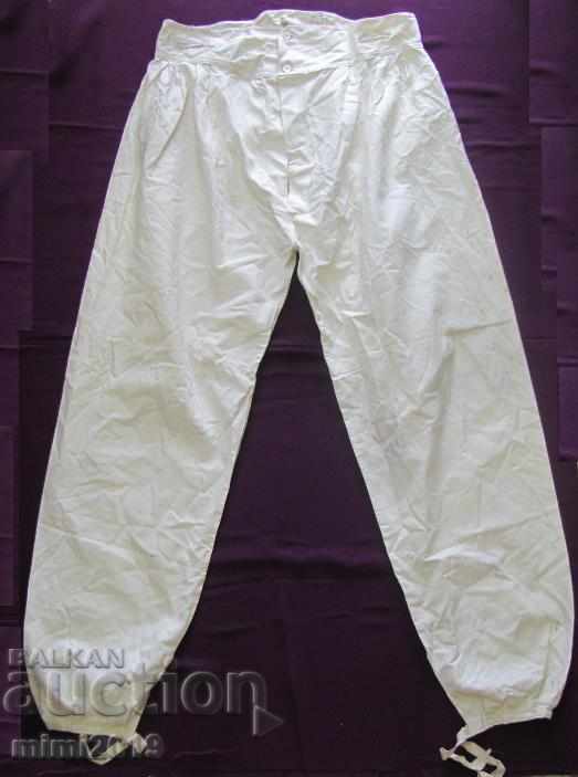 Lenjerie, pantaloni din bumbac din secolul al XIX-lea
