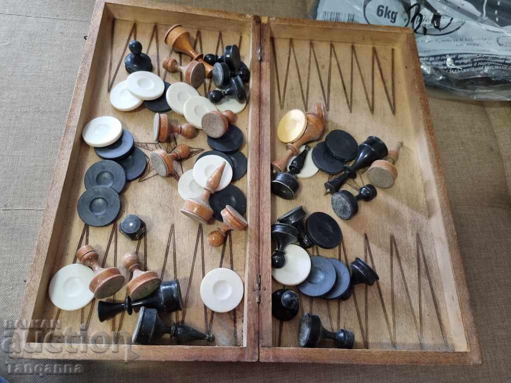 Chess board and backgammon