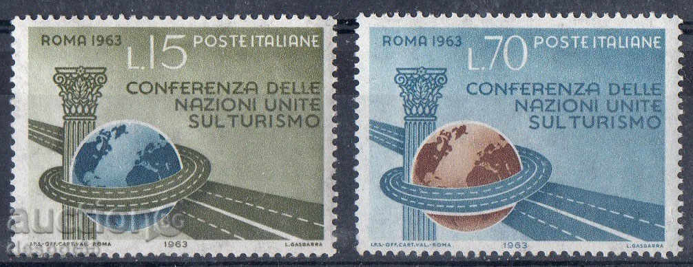 1963 Italia. Conferința ONU privind turismul Roma.