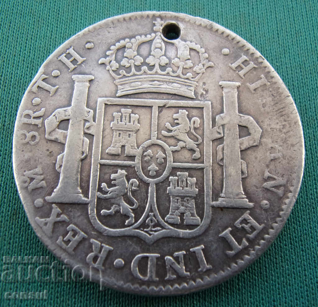 Bolivia-Guatemala-Thaler-8 reala 1804- rare year .BZC