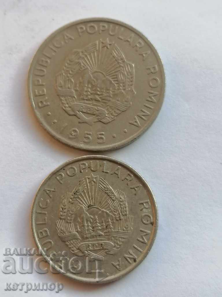 50 and 25 baths 1955. Romania nickel coins with price 27.00 BGN | € 13.80 50 and 25 baths 1955. Romania nickel coins with price 27.00 BGN | € 13.80