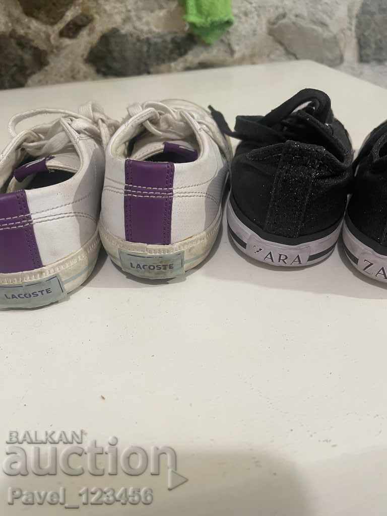 2 children's shoes for BGN 5 with price 4.99 BGN | € 2.55