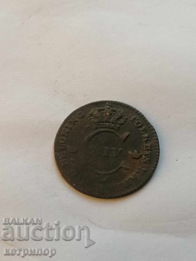 Sweden 1/4 skilling 1829 copper coin with price 19.00 BGN | € 9.71 Sweden 1/4 skilling 1829 copper coin with price 19.00 BGN | € 9.71