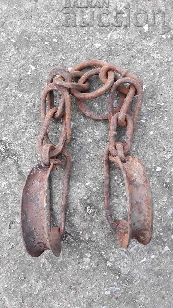 Hand forged beads, prana, chain, wrought iron - 6 Hand forged beads, prana, chain, wrought iron - 6