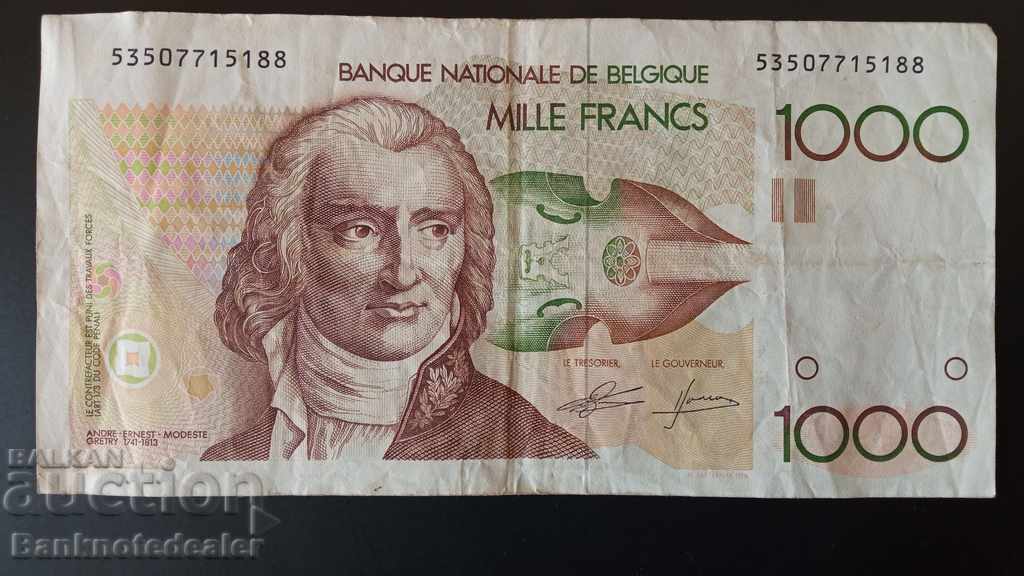 Belgium 1000 Francs 1980 Pick 144 Ref 5188