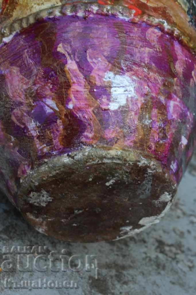 OLD HAND-PAINTED LARGE AUTHENTIC JAR KRONDIR ICON - 6 OLD HAND-PAINTED LARGE AUTHENTIC JAR KRONDIR ICON - 6