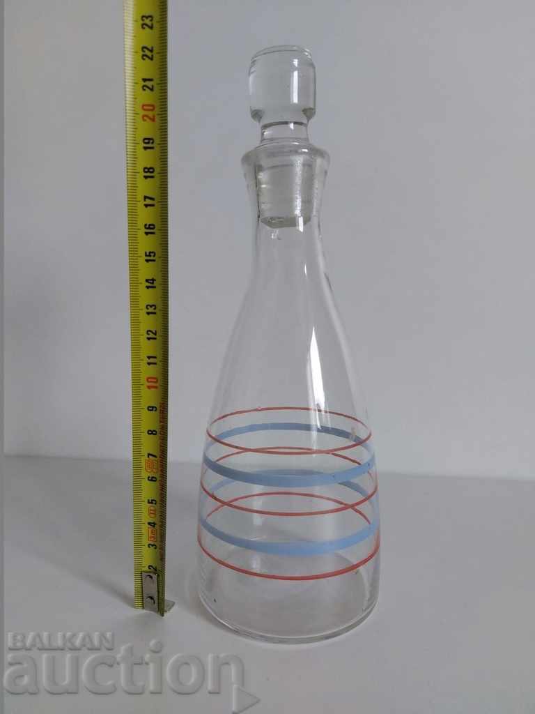 OLD GLASS CAFE BOTTLE BOTTLE WINE BRANDY CLEAR WATER with price 15.00 BGN | € 7.67 OLD GLASS CAFE BOTTLE BOTTLE WINE BRANDY CLEAR WATER with price 15.00 BGN | € 7.67