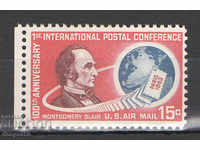 1963. USA. Chief Postmaster Montgomery Blair.