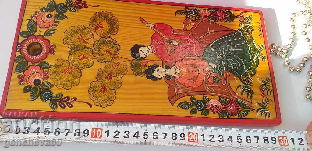 Panou, pictură - Pictură populară Gorodets - 5