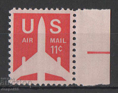 1971. USA. Jet silhouette - stylized image.