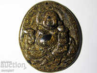 Buddha medallion natural, natural Bronze 136.25 carat India