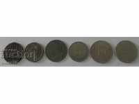 Lot of 6 coins