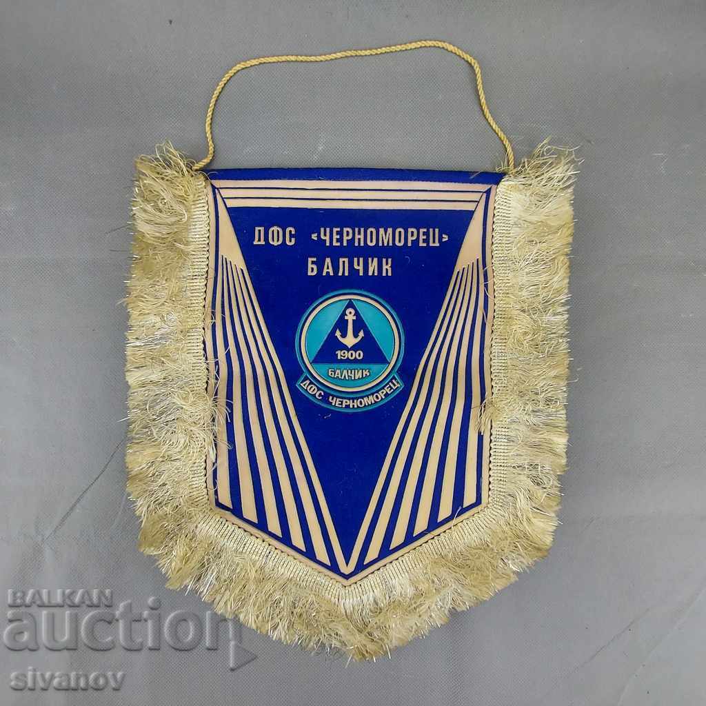 Old football flag DFS Chernomorets Balchik B0154