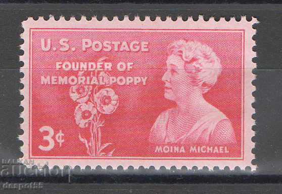 1948. USA. In memory of Moina Michael.