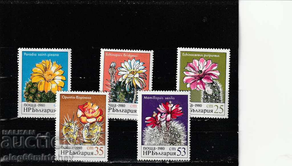 Bulgaria 1980 Flowers Cacti BK№3000 / 4 pure