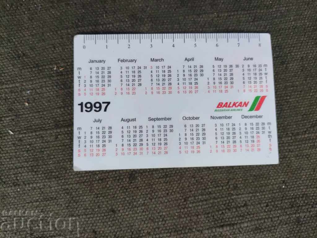 Calendar Balkan 1997 with price 10.00 BGN | € 5.11 Calendar Balkan 1997 with price 10.00 BGN | € 5.11