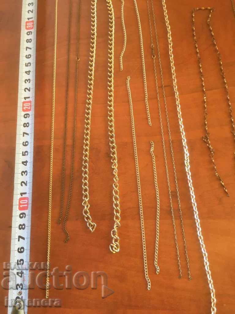LOT PIESE DE BIJUTERIE ȘI LANȚ PUTERNIC BRATĂ LANȚ LANȚ METAL PLASTIC cu preț 11.00 BGN | € 5.62