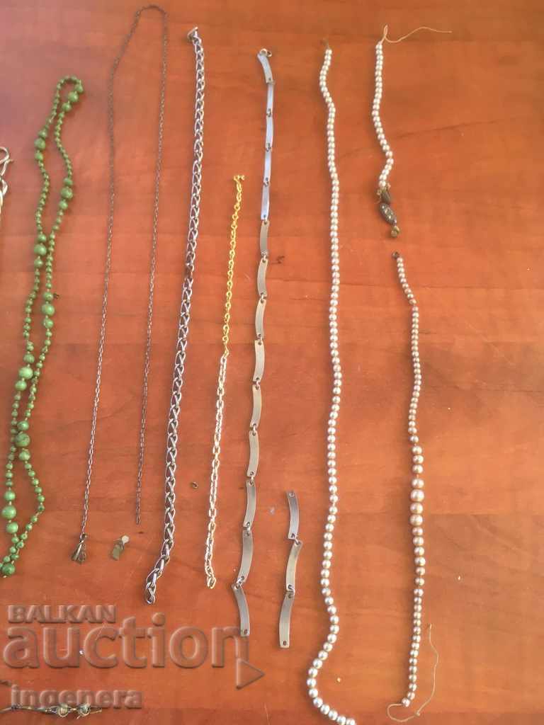 Auction  LOT JEWELERY PARTS AND STRONG CHAIN BRACELET CHAIN CHAIN METAL PLASTIC