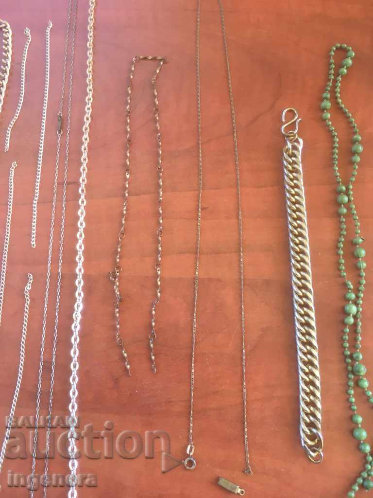 Livrarea LOT PIESE DE BIJUTERIE ȘI LANȚ PUTERNIC BRATĂ LANȚ LANȚ METAL PLASTIC