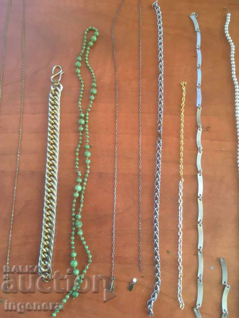 LOT PIESE DE BIJUTERIE ȘI LANȚ PUTERNIC BRATĂ LANȚ LANȚ METAL PLASTIC - 7