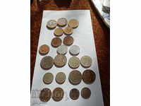 LOT OF COINS - FRANCE / BULGARIA - 22 pcs. - BGN 3.00
