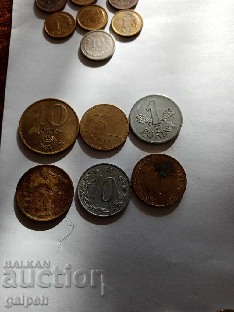 LOT OF COINS - POLAND / BULGARIA - 25 pcs. - BGN 3.25 - 5 LOT OF COINS - POLAND / BULGARIA - 25 pcs. - BGN 3.25 - 5