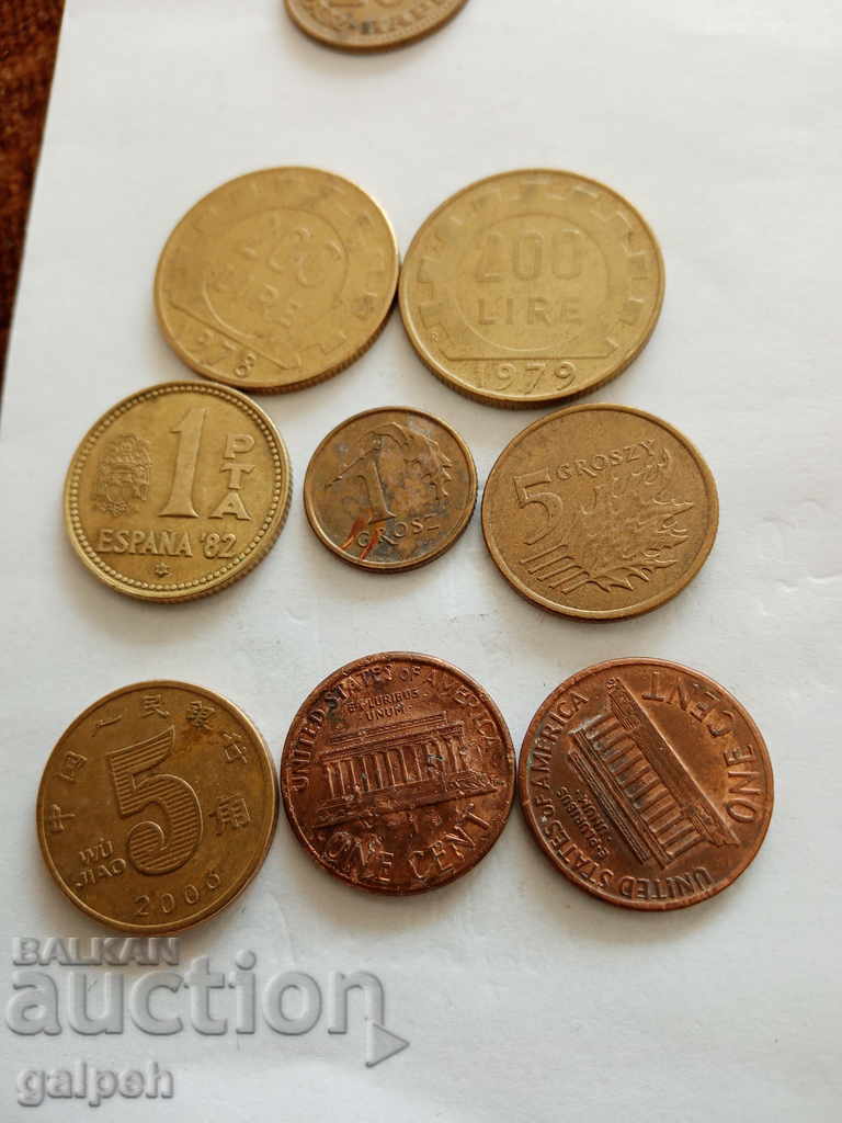Auction  LOT OF COINS - ROMANIA / GREECE / BULGARIA - 26 pcs. - BGN 3.5